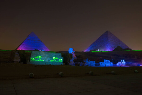 Pyramids Sound Light Show | Spenta Travels & Tours Pvt. Ltd.