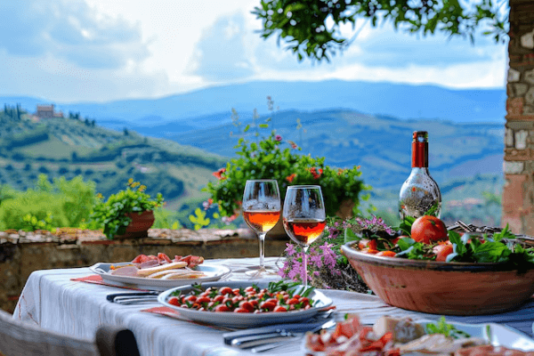 Traditional Tuscany Lunch with Wine | Spenta Travels & Tours Pvt. Ltd.